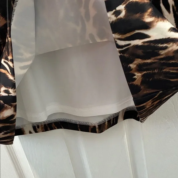 Dainty Jewells Leopard Print Maxi Dress in Brown and Cream - Picture 4 of 4